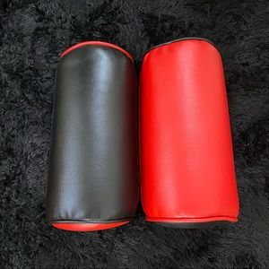 Faux Leather Throw Pillows